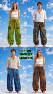 Pantalones Harem de Algodón Bohemio de Alta Calidad, a la Moda, Estilo Aladdin, para Mujer, Invierno, Vintage, Transpirables, Lavados - Product Image 2