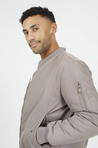 Chaquetas Bomber Casuales de Corte Ajustado para Hombre, Transpirables, Resistentes al Viento, con Cuello Redondo y Cremallera, Abrigo de Invierno con Relleno de Poliéster - Product Image 3