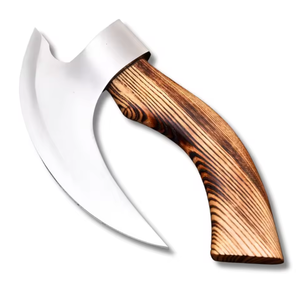Couteau à pizza professionnel LEGACY BLADES en acier Damas avec manche en bois, antidérapant et durable, outil de cuisine - Product Image 1