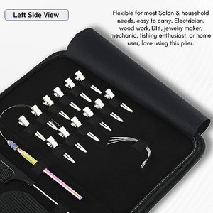 Pince à cheveux 3 trous pour extensions capillaires, micro-anneaux, perles, liens – Kit d'extension capillaire en acier inoxydable, design best-seller - Product Image 3