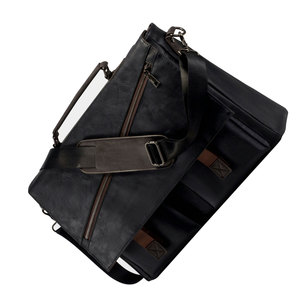 Lightweight Waterproof Genuine Leather Zipper Foldable Modern <b>Sling</b> Laptop <b>Backpack</b> High Quality Durable Low MOQ Portable Unisex - Product Image 6