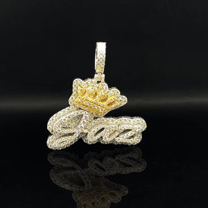 Chaîne personnalisée en acier inoxydable avec diamants CZ glacés, style hip-hop unisexe, légende de la rue - Product Image 1