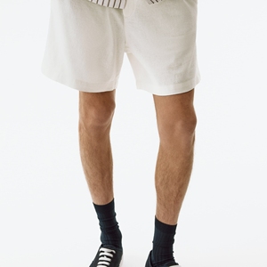 Shorts et T-shirt Athlétiques Vintage Oversize en Polyester Imprimé Personnalisé, Anti-Plis, Impression Numérique, Logo Avant, Rose Bébé, Cordon de Serrage - Product Image 2