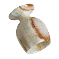 Copas de Vino de Lujo de Ónix Natural Talladas a Mano, Diseño Antiguo de Gran Formato, Alta Calidad, Duraderas, Ecológicas, Garantía de 5 Años