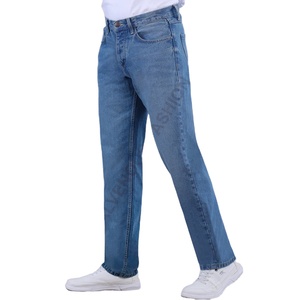 Jeans Casuales para Hombre, de Alta Calidad, Transpirables, Ligeros, con Botones, Corte Recto, Lavados, de Mezclilla de Algodón, para Otoño e Invierno, Venta al Por Mayor - Product Image 1