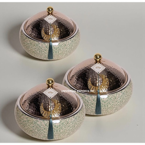 Nouvelle Chauffe-Plats Métallique Ronde de Luxe, Design Tendance, Nouvelle Casserole Décorative en Métal, Vente Chaude - Product Image 2