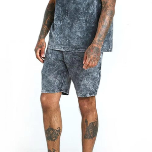 Ensemble deux pièces personnalisé de haute qualité, t-shirt et short, ensemble décontracté d'été, vêtements imprimés pour hommes, ensemble short et t-shirt en coton - Product Image 4