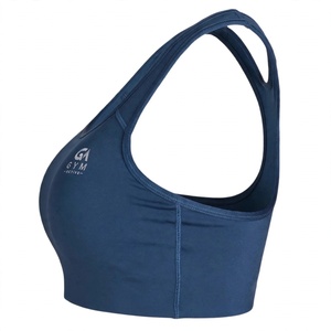 Soutien-gorge de yoga grande taille pour femme GYM ACTIVE, motif léopard, avec logo personnalisé, dos à bretelles, sans couture, pour entraînement et fitness - Product Image 3