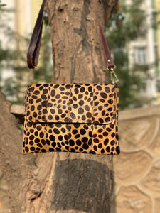 Nouveau gros sac à main en cuir de vachette imprimé léopard sac à bandoulière patchs multi-usages en cuir véritable de luxe occidental pour les femmes - Product Image 3