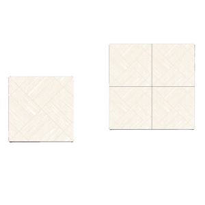 Carreaux de sol en porcelaine satinée de couleur blanche 40x40cm - Product Image 1