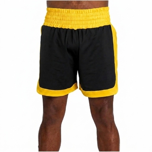 High Quality Wholesale RISE No Gi MMA BJJ Compression Shorts Front Logo OEM Custom Velcro Kick Boxing Fight Shorts MMA Judo - Product Image 1