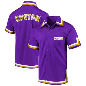Sportswear Team Custom Design Sublimated Polyester Button Up <b>Baseball</b> Shirt Lightweight Quick Dry <b>Baseball</b> Shirt for Club School - Product Image 1