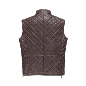Gilet matelassé en toile pour homme, col en V, fermeture éclair, couleur unie, vêtement d'extérieur d'hiver, style décontracté, coupe courte et régulière, imperméable - Product Image 2