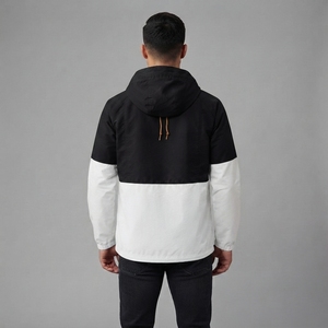Veste coupe-vent décontractée pour homme, à blocs de couleur, légère, entièrement zippée, pour l'extérieur, fabricant sur mesure - Product Image 3
