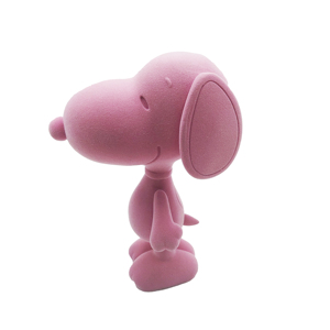 ตุ๊กตาช้างการ์ตูนสีชมพูเคลือบด้วยมือ งานเซรามิกทำมือ ของสะสมตกแต่ง - Product Image 2