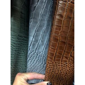 Prix d'usine Cuir de crocodile 100% naturel, finition grain de cuir, résistant à l'eau, écologique, cuir animal personnalisable - Product Image 3