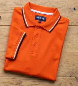 Polo à manches courtes pour homme Regal, 100% coton, tricoté, brodé, polo tendance streetwear, été, polos pour homme - Product Image 3