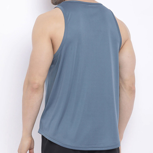 เสื้อกล้ามออกกำลังกายผู้ชาย พิมพ์โลโก้ได้ สีพื้น ระบายอากาศดี เสื้อกล้ามฟิตเนส เสื้อกีฬา - Product Image 2