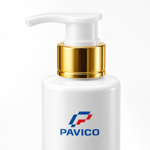 Flacon pompe cosmétique PET 100 ml 24 mm blanc pour lotion, shampoing, gel douche, emballage de soins de la peau OEM ODM PAVICO sérigraphié Vietnam - Product Image 3