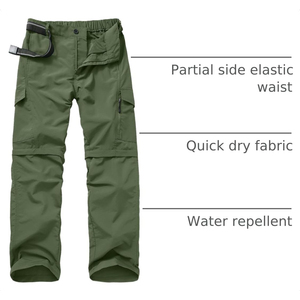 Pantalon de randonnée pour homme de qualité supérieure, tissu léger et à séchage rapide, avec des matériaux durables pour les aventures en plein air, les excursions et la randonnée - Product Image 5