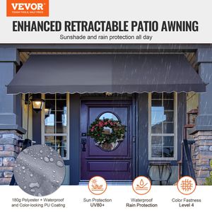Tenda da Sole Retrattile per Patio Sunsetter 178 x 47 Pollici con Manovella Manuale, Tettoia per Esterni - Product Image 2