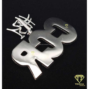 Luxury Custom <b>Initial</b> Pendant Moissanite Diamond 925 Sterling <b>Silver</b> Iced Out Letter <b>Necklace</b> Hip Hop Streetwear Jewelry For Men - Product Image 6