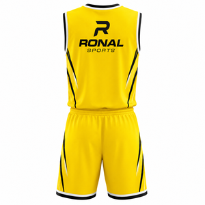 RONAL SPORTS Fournisseur d'uniformes de basketball, logo personnalisé, uniformes de basketball disponibles dans toutes les tailles et couleurs, en promotion - Product Image 2