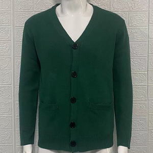 <b>Men's</b> Casual <b>Long</b> Sleeve Solid Knitting <b>Cardigan</b> Sweater V Neck Outerwear Button Zipper Thin Winter Jackets Tops - Product Image 3