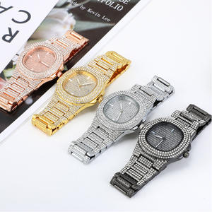 Reloj de cuarzo cuadrado de lujo para mujer, estilo hip hop, con diamantes, para fiestas, con logotipo personalizado, 2026 - Product Image 4