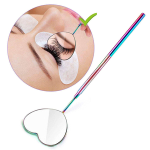 Wholesale Price Diamond-Cut Edge Lash Extension Cosmetic <b>Mirror</b> Wall Mounted Round Gold-Plated Stainless Steel Frame - Product Image 5