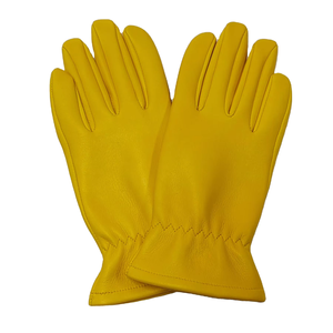 Gants en cuir de daim écologiques IGNITE FIT WEAR fabriqués au Pakistan, résistants aux coupures, en cuir de vachette pleine fleur - Product Image 1