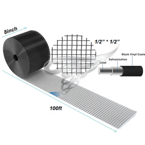 Kits de protection anti-nuisibles en PVC galvanisé de 8 pouces pour panneaux solaires - Filet de protection contre les oiseaux et les pigeons pour la protection des toits - Product Image 1