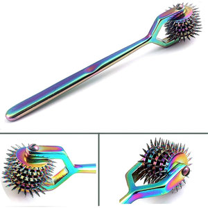 Rueda de Wartenberg de Acero Inoxidable con 5 Puntas, Instrumento de Diagnóstico de 6.6 Pulgadas, Rueda de Prueba Neurológica Arcoíris - Product Image 2