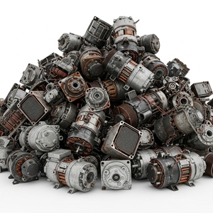 Matériaux de récupération HVAC assortis, y compris des déchets de compresseurs de climatisation, en palettes pour les installations de récupération de métaux et les recyclistes en vrac - Product Image 5
