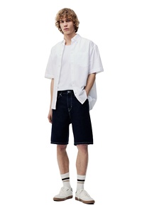 กางเกงขาสั้นผ้ายีนส์แฟชั่นสำหรับผู้ชายกางเกงขาสั้นผ้ายีนส์ซักได้ใส่สบายทนทานขนาดพลัสไซส์ - Product Image 3