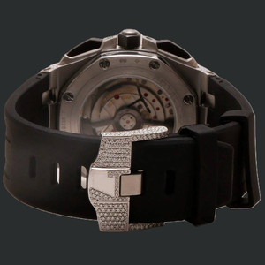 Reloj de Diamantes Moissanite Premium, Reloj de Pulsera Mecánico Automático con Incrustaciones de Diamantes, Caja de Acero Inoxidable para Hombre y Mujer - Product Image 3