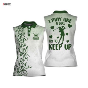 Camiseta sin Mangas Corex para Mujer, Estampado de Dibujos Animados, Impresión por Sublimación, Poliéster Transpirable, Jersey Informal para Golf - Product Image 3