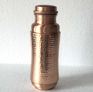 Bouteille d'eau artisanale en cuivre pur massif, prix d'usine, gourde en métal massif, accessoires d'hydratation thérapeutique - Product Image 3