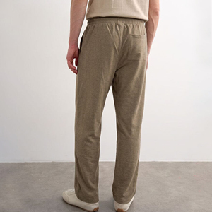 Pantalones Deportivos de Algodón Color Caqui al por Mayor, Cintura Elástica con Cordón, Pantalones Casuales de Punto, Transpirables para Verano, con Bolsillos Laterales - Product Image 2