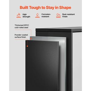 27.56W X 12.01D X 19.69H Inch Metal Wall <b>Cabinet</b> Floating Garage <b>Tool</b> <b>Cabinet</b> with Flip Door 240 Lbs Load Capacity - Product Image 6