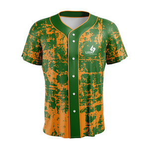 เสื้อเบสบอลแบบติดกระดุมสำหรับผู้หญิง OEM แบบกำหนดเอง พิมพ์ลายแบบ Sublimation เสื้อทีมซอฟต์บอล ขายส่งชุดกีฬา - Product Image 2