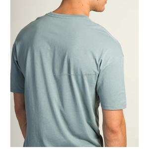 Camiseta Casual de Alta Calidad para Hombre, 100% Algodón, Diseño Extra Grande con Hombros Caídos, Logotipo Personalizado, Venta Caliente, Lisa - Product Image 4