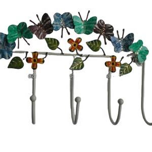 Crochet mural en fer pour robe cintre en métal Flexible pour garde-robe pour accrocher des vêtements sac emballé - Product Image 1