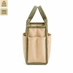 280 GSM Laminated Cotton Canvas <b>Storage</b> <b>Laundry</b> Bag Home <b>Storage</b> 30x20x18 cm Custom Logo Wholesale OEM Private Label Model MY-04 - Product Image 3
