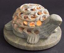 Round Shape Natural Soapstone Carving Tea Light <b>Candle</b> Holder Flower Design For Festival Decorative Purpose In <b>Bulk</b> Quantity - Product Image 4