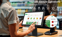 Sistema POS Inalámbrico con Pantalla Táctil, Escáner NFC/Código QR, Bluetooth/Wi-Fi 6 para Caja Registradora de Restaurante