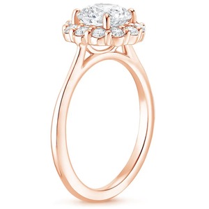 1 CT Halo Oval Engagement <b>Ring</b> Yellow <b>Gold</b> Luxury Engagement & Anniversary Diamond <b>Ring</b> Everyday Wear IGI Certified - Product Image 4