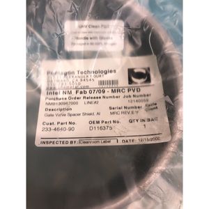 MRC D116375 Gate Valve <b>Spacer</b> Shield, Al - Trusted Global Legacy Semiconductor Equipment and Parts at - Product Image 1