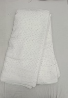Tissu en coton et soie brodé de diamants, matériau de qualité supérieure pour vêtements ethniques de créateur, tissu doux et brillant pour robes de soirée et saris, vente en gros de textiles
