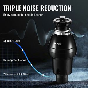 Triturador de Desechos de Alimentos de Alimentación Continua de 3/4 HP, 3250 RPM, con Sistema de Conexión EZ, Reducción de Ruido, Fácil Instalación - Product Image 4